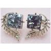 LOVELY 40's ART DECO STYLE CORO EARRINGS #1400330