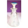 Early 20th C, sterling, glass, enamel perfume  #1400413