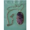 Carved Amethyst Pin or Pendant #1400578