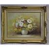 Yellow & White Mums in White Vase by Helmann #1400587