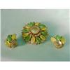 Image 1 : Kramer Brooch and Earrings #1400618