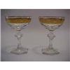 Image 1 : Beautiful Cut Glass Champagne Stems #1400664