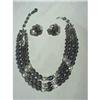 Image 1 : Schiaparelli 3 Strand Necklace And Clip#1400697