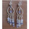 Tanzanite, moonstone sterling earrings #1400730