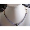 Tanzanite, Silver and gold necklace #1400731