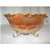 Large Carnival Bowl With Holly & 4 Stags - Sets#1400761