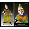 Image 1 : CZECH VINTAGE ART GLASS CLOWN W ACCORDION #1400832