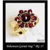 Image 1 : VINTAGE BOHEMIAN GARNET RING BG-017 #1400873