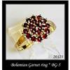 Image 1 : VINTAGE BOHEMIAN GARNET RING BG-005 #1400886