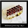 Image 1 : VINTAGE BOHEMIAN GARNET RING BG-002  #1400887