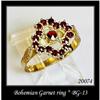 Image 1 : VINTAGE BOHEMIAN GARNET RING BG-013 #1400893