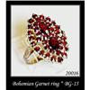 Image 1 : VINTAGE BOHEMIAN GARNET RING BG-015 #1400896