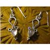 Image 1 : STERLING SILVER Estate SMOKY QUARTZ Earrings #1401141