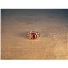 Image 1 : Antique Estate 14K WG Gold Ruby Diamond Ring #1401653
