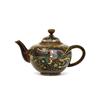 Old Japanese Goldstone Cloisonne Teapot  #1401877