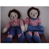 Image 1 : Doll Cloth Raggedy Ann and Andy home made 18" #1402251