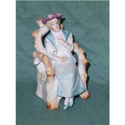 Bisque Porcelain  Lady in a Chair #1402666