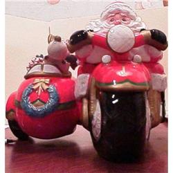 Santa on a Motorcycle by F&F #1402692