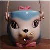 Image 1 : Japan cat basket handle jar #1402699