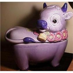 Purple cow cookie jar #1402700