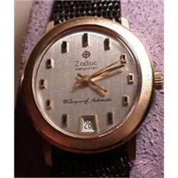 21 jewel Zodiac 18kt wrist watch #1402702