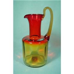 BLENKO CRACKLE GLASS PITCHER #1402743