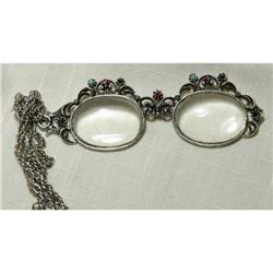 Ladies Pince-Nez  Type Spectacles on Chain #1402760