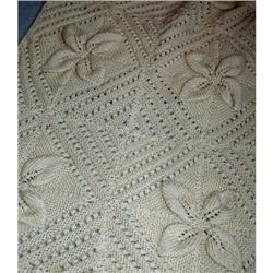 Wool  Crochet  Shawl or Lap Throw hand made #1402768