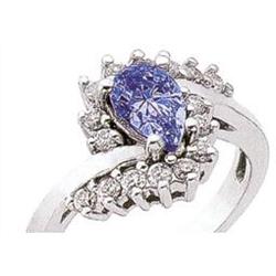 Diamonds 2.79 ct diamond pear cut sapphire gold#1402798