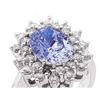 Image 1 : 8.4 carat LARGE SAPPHIRE ring w/ diamonds #1402802