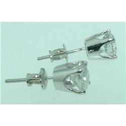 F VS1 1.20 carats DIAMOND STUDS EARRINGS stud #1402877