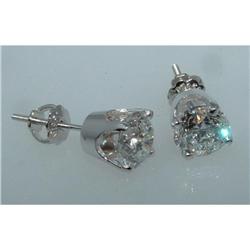 F VVS1 2 carats DIAMOND STUDS EARRINGS stud #1402879