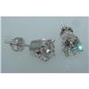 Image 1 : F VVS1 2 carats DIAMOND STUDS EARRINGS stud #1402879