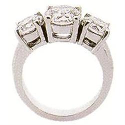 0.50 Ct 3 STONE GENUINE DIAMOND RING White Gold#1402880