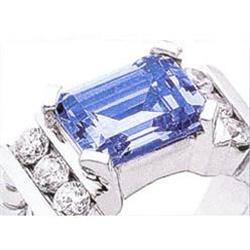 5.1 ct SAPPHIRE diamonds ring sapphire diamond #1402888