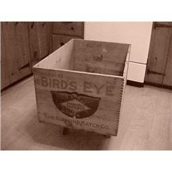 Adv. Wooden box,dovetailed, Bird's eye #1403019