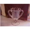 Image 1 : spooner, etched, fluted, two handles,pedestal #1403051
