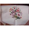 Image 1 : BEAUTIFUL ANTIQUE NEEDLEPOINT VICTORIAN FLOWERS#1403221