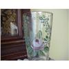 Image 1 : ROSES PAINTED GLASS VASE VICTORIAN SHABBY CHIC #1403283