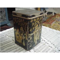 LOVELY ANTIQUE TEA TIN #1403287