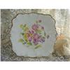 Image 1 : GORGEOUS PINK ROSES HP CAKE PLATE CHIC #1403310