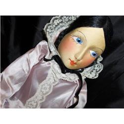 Antique SILK FRENCH BOUDOIR BED DOLL Million $ #1418781