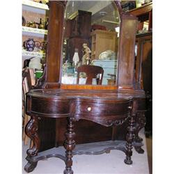 Antique Jacobean Style Vanity Circa 1920 #1418788