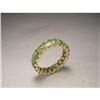 Image 1 : Estate 14K YG Gold Peridot Eternity Band Ring #1418910