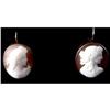 Image 1 : Pair of Antique Shell Cameo Earrings #1419413