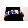 Image 1 : 18K Gold,  Diamond and Sapphire Band #1419422