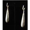 Image 1 : Pair of Sterling Tear Drop Earrings #1419438