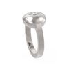 Image 2 : 0.52 ctw Oval Diamond Ring 18K White Gold - REF-143Y8X