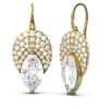 Image 2 : 2.81 ctw Marquise Diamond Earrings 18K Yellow Gold - REF-431K2Y
