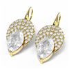 Image 3 : 2.81 ctw Marquise Diamond Earrings 18K Yellow Gold - REF-431K2Y